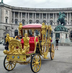 New Style Yiyang Pumpkin Horse Carriage Electric Wedding Sightseeing Cinderella 4-6 People Customized Color Car <b>Paint</b> Iron Frame - Product Image 5