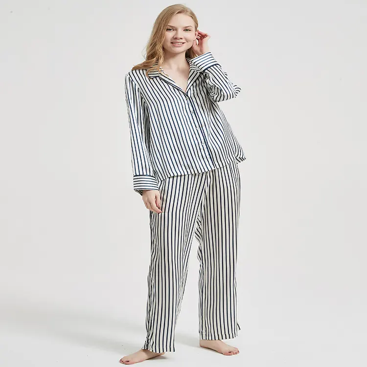Pyjama en soie court et personnalisé pour femmes, ensemble haut de gamme, confortable, 100%