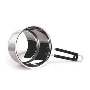 Cacerola Premium de Acero Inoxidable Resistente con Asa de Plástico, Interior Satinado, Capacidad de 1-2L, Apta para Gas e Inducción, Ecológica - Product Image 3