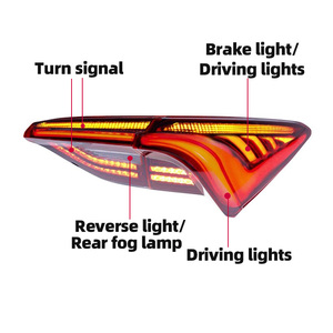 Xe kiểu dáng cho 2019-2022 TOYOTA Avalon đuôi đèn với tuần tự lần lượt tín hiệu hoạt hình phanh bãi đậu xe ngọn hải đăng Facelift - Product Image 4