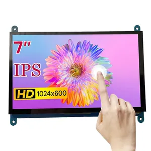 7 inch IPS 1024*600 RPi Touchscreen Display HD MI LCD Touch Screen Monitor for Raspberry Pi 4b 3b+ Pi 4 3 2 Model B Windows