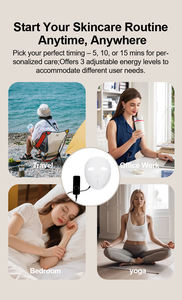 Masque facial laser 4D, 88 ampoules laser, 176 faisceaux, thérapie par <span class=keywords><strong>lumière</strong></span> rouge infrarouge, masque facial en silicone - Product Image 3