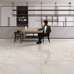 Carreaux de porcelaine effet terrazzo Soul Crema 60x120cm, collection rustique pour extérieur avec surface sculptée - Product Image 5