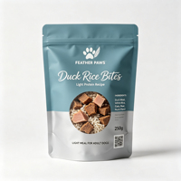 Sachet personnalisé pour aliments pour animaux de compagnie avec logo, pochette verticale refermable à fermeture éclair pour croquettes pour chiens, imprimé sur mesure avec fenêtre