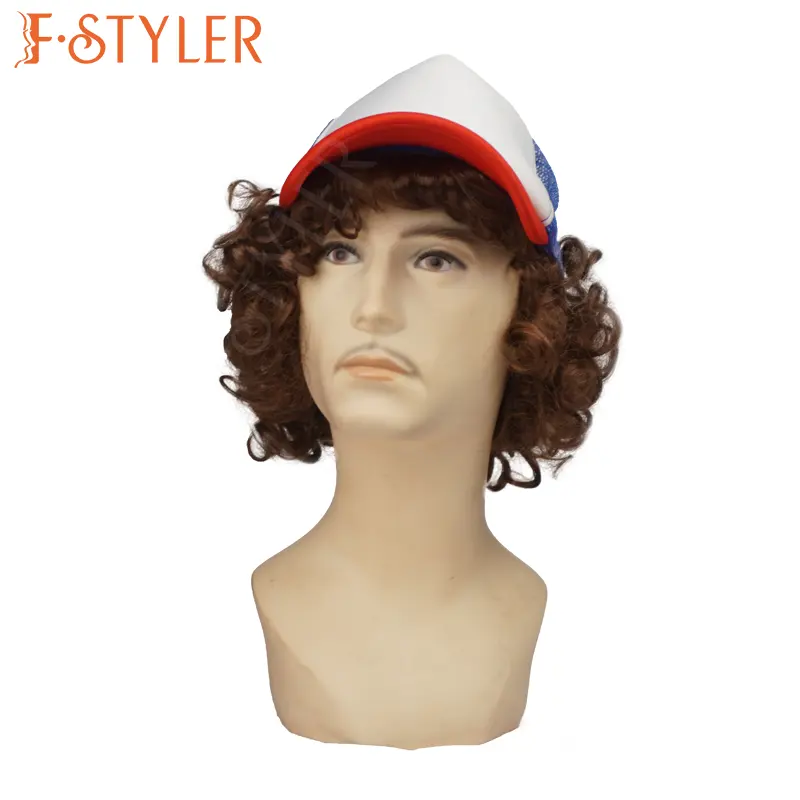FSTYLER 2024 RTSsprts topi rambut penjualan laris wig sintetik rambut cosplay wig pesta cuci gudang item satu dolar