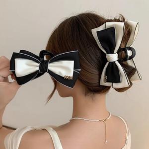 Pince à cheveux grande taille en tissu fait main, style princesse, pour <span class=keywords><strong>la</strong></span> coiffure, pince à cheveux requin pour l'arrière de <span class=keywords><strong>la</strong></span> tête - Product Image 1