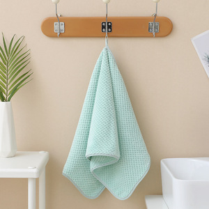Coral Fleece <b>Bath</b> <b>Towel</b> <b>Set</b> 35x75 Cm Solid Color Rectangle Beach <b>Towel</b> Machine Washable - Product Image 3