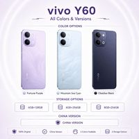 Smartphone VIVO Y60 5G, processeur octa-core, double carte SIM, écran 6,74 pouces, batterie 6500 mAh, langues internationales, nouveau, Android d'origine vivo y60