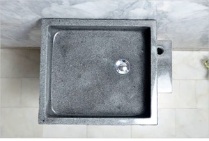 <span class=keywords><strong>Bassin</strong></span> en pierre orné de granit noir naturel, <span class=keywords><strong>d</strong></span>écoration de salle de bain en <span class=keywords><strong>extérieur</strong></span> - Product Image 5