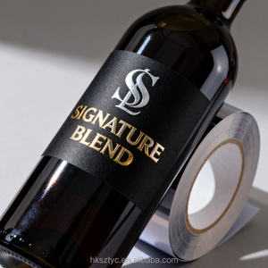 Barato impresión personalizada lámina de oro Logo pegatina botella de vino etiquetas UV estampado en caliente etiqueta en relieve para vino - Product Image 5