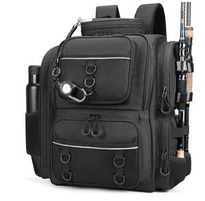 Fishing Backpack Fishing Bag with <b>Rod</b> <b>Holders</b> Large Tackle Backpack Strong Materials - Product Image 1