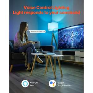 Lot de 4 ampoules intelligentes A19 E26 fonctionnant avec Alexa et Google Easy Home Automation - Product Image 4