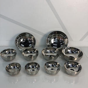 ZHenneng ชามสเตนเลสสองชั้นแบบเกาหลี, ชามเหล็กทนอุณหภูมิสูงกันความร้อนไม่รีดผ้า16ซม. ชามป้องกันการรีด - Product Image 2