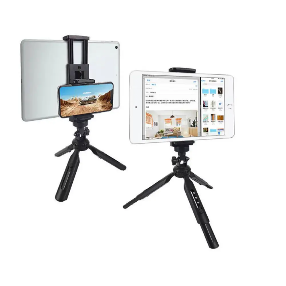 Free Shipping Portable Flexible Mini Double Sided 360 Degree Rotation Tripod Mobile Phone Tripod Stand Holder