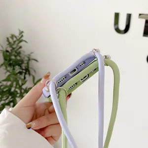 Collier Sangle <span class=keywords><strong>Cordon</strong></span> <span class=keywords><strong>Cordon</strong></span> Silicone Liquide Téléphone étui pour <span class=keywords><strong>iphone</strong></span> <span class=keywords><strong>13</strong></span> 12 MiNi 11 Pro X XR XS Max 7 8 14 15 Plus Carte paquet Cas - Product Image 5