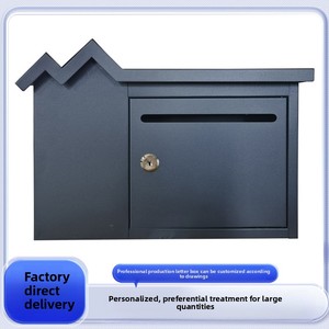 Buzón de metal personalizable montado en la pared para exteriores, para sugerencias de informes postales, almacenamiento de quejas, duradero y versátil - Product Image 3