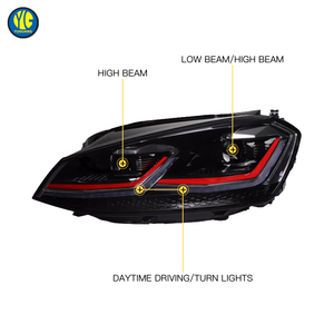 YU GUANG Fari Anteriori per VW Golf MK7 2013-2020 Accessori Auto Aggiornamento Gruppo <span class=keywords><strong>Faro</strong></span> a Led GTI Mk7 con DRL - Product Image 5