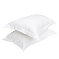 100% coton taille Standard taies d'oreiller pur coton naturel hôtel qualité Premium taies d'oreiller taie d'oreiller reine