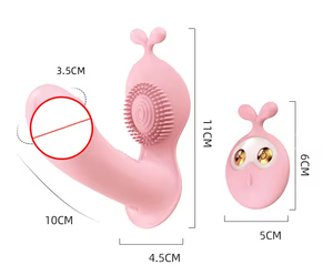 Masseur féminin Lapin Mignon, Stimulateur clitoridien à éclatement instantané 270 degrés, Vibrateur balle avec design et commodité à une touche - Product Image 3