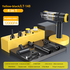 เครื่องดูดฝุ่นแบบพกพาไร้สาย รุ่นใหม่ ปี 2025 แรงดูด 12000Pa สำหรับรถยนต์  อเนกประสงค์ 4in1 พร้อมฟังก์ชั่นเป่าฝุ่นและดูดฝุ่น - Product Image 5
