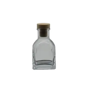 香水瓶 50毫升玻璃阿拉伯语重玻璃瓶 10毫升 30毫升 50毫升平肩瓶软木塞