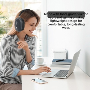 Étui de protection pour Airpods <span class=keywords><strong>Max</strong></span> avec design transparent en TPU, anti-rayures, antichoc, protection complète - Product Image 4