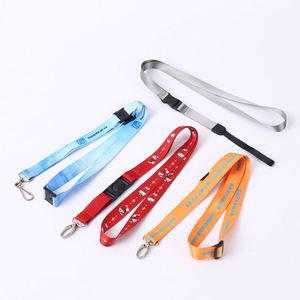 Wholesale Ribbon <b>Polyester</b> Cartoon Black Neck Custom <b>Lanyard</b> Fashion Custom Woven <b>Lanyard</b> - Product Image 1