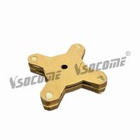 Serre-câbles de mise à la terre de type ruban 25x3mm en laiton, serre-câbles carrés