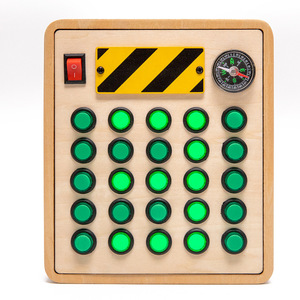 Planche de voyage Montessori, jouet pour bébé, planche de voyage pour tout-petit, interrupteur LED, tablette, IPAD en bois, planche d'écriture, jeu d'<span class=keywords><strong>orthographe</strong></span> - Product Image 6