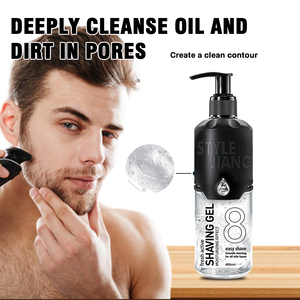 Gel de Afeitar Transparente <span class=keywords><strong>para</strong></span> Hombre de 400ml, Marca Privada, Sin Espuma, con Aroma Fresco - Product Image 3