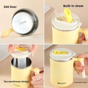 304 Stainless Steel Gift Mug with Lid and Straw Universal Cup for Home & Office Use - Product Image 4
