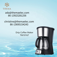Thema CKD SKD Temporizador digital Control programable Automático Anti goteo 1000W Mantener caliente 1.8L 12 15 Taza Cafetera de goteo