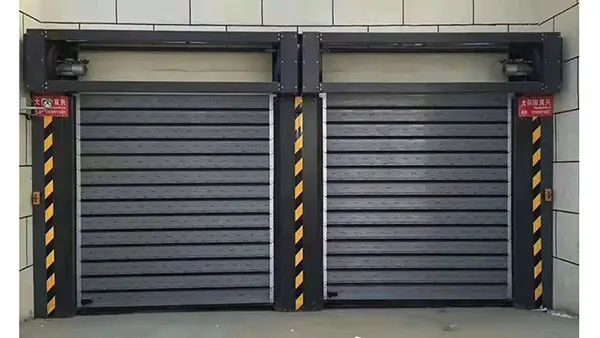 Security Professional Metal Material aluminum alloy roller shutter fast heavy duty overhead roll up industrial fast spiral door