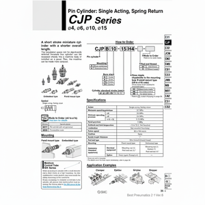 หมุดกระบอกนิวเมติกส์ CJPB15-15 - Product Image 1