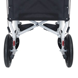 Xe Lăn Nhôm nhẹ với tay vịn cong và bánh sau nhỏ có thể gập lại ghế chăm sóc - Product Image 5