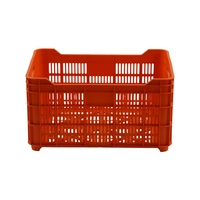 Bacs de stockage empilables en plastique ventilé, écologiques et recyclables, avec trous de drainage, pour fruits de mer et aliments