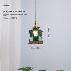 Baroque Salon Salle À Manger Lustre En Cristal Tifany Rétro Couleur Verre Lampes Européenne De Luxe Creative Classique - Product Image 6