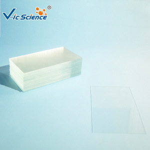 Octagonal chamfered glass slides, laboratory glass consumables, for biological <b>microscopes</b>, 50 slides per pack - Product Image 5