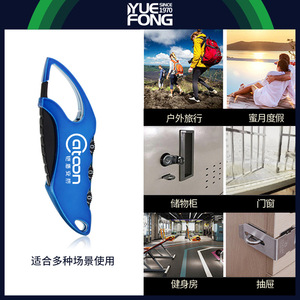 Yuefeng Combination Lock Resettable Small <b>Padlock</b> For Suitcase Travel Bag Backpack Lock Blue Purple Red Green Electroplated - Product Image 3