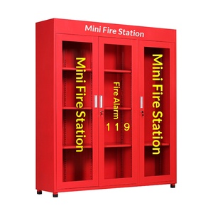 ตู้เก็บอุปกรณ์ดับเพลิงขนาดเล็กแบบกำหนดเองได้ ขนาด 1800*850*390 มม. ตู้เก็บถังดับเพลิงเหล็กสีแดง กล่องเปล่า - Product Image 6