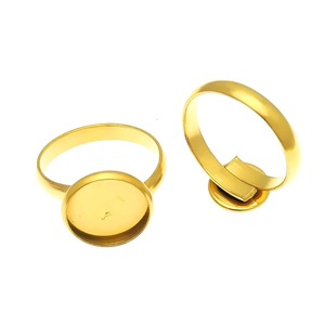Base Ajustable de Acero Inoxidable para Anillos, Componente Metálico Redondo para Fabricación de Joyería - Product Image 4