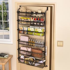 Nuevo Organizador de Almacenamiento Expandible para Cocina y Baño, Estante Metálico para Colgar Sobre la Puerta de la Despensa, para Toallas y Libros - Product Image 2