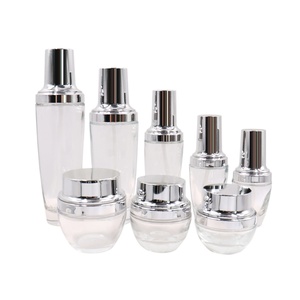 Luxury Cosmetic <b>Bottles</b> Oil <b>Glass</b> Set <b>Glass</b> <b>Glass</b> <b>100ml</b> clear Cosmetic <b>Bottle</b> Set 60ml Cosmetics <b>Bottles</b> Packaging - Product Image 4