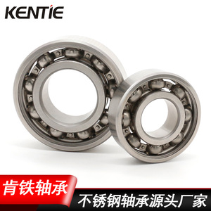 Rodamientos de Bolas de Ranura Profunda de Acero Inoxidable Sin Aceite y Sin Tapa, Estándar Nacional, Tipo Abierto, Venta al por Mayor, Gama Completa de Modelos - Product Image 3