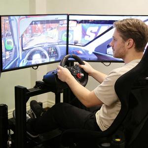 Plateforme de mouvement professionnelle 4 axes 3 DOF pour voiture de course F1, machine d'arcade de conduite automobile à 3 écrans - Product Image 2