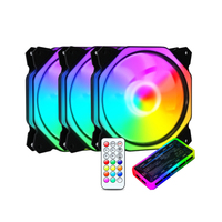 Cooler Master Mf140 Halo Argb 14cm Rgb 5v/3pin ordinateur boîtier silencieux Pwm ventilateur Pc Cpu refroidissement à eau 140mm remplace les ventilateurs