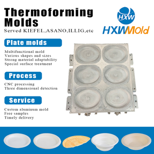 Độ chính xác cao <span class=keywords><strong>CNC</strong></span> thermoforming máy tương thích nhựa nhôm chân không hình thành cho chất lượng bao bì chất lượng đánh bóng khuôn - Product Image 2