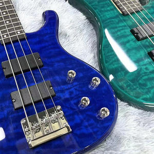 الصكوك الوترية 4 و 5 سلاسل الجسم الصلبة أوكامن الرقبة القيقب بيك آب نشطة منفرد الغيتار الكهربائي باس - Product Image 6