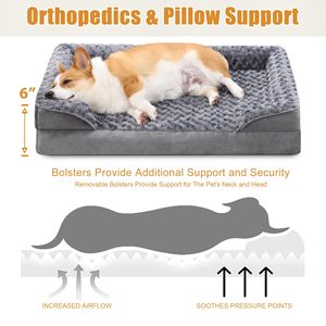 Großhandel Hersteller Custom Logo Memory Foam Hund Haustier Bett Zubehör - Product Image 3