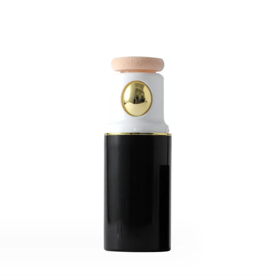 Botol plastik PS 30ML kualitas tinggi dengan aplikator spons botol tutup pengoles tanpa udara botol pembersih vakum